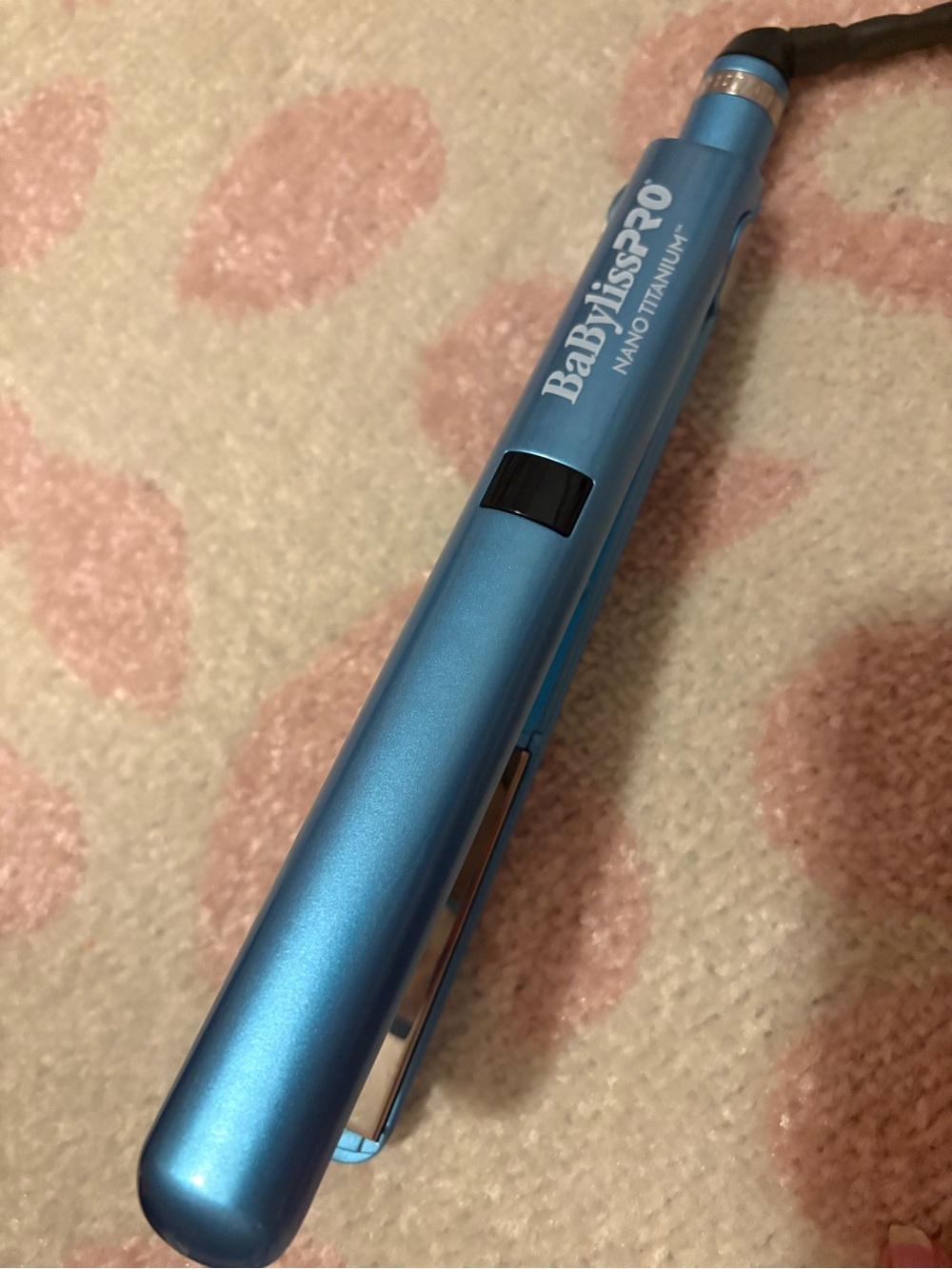NWOB BaBylissPRO Blue Nano Titanium Flat Iron SEE DESCRIPTION WORKS GREAT